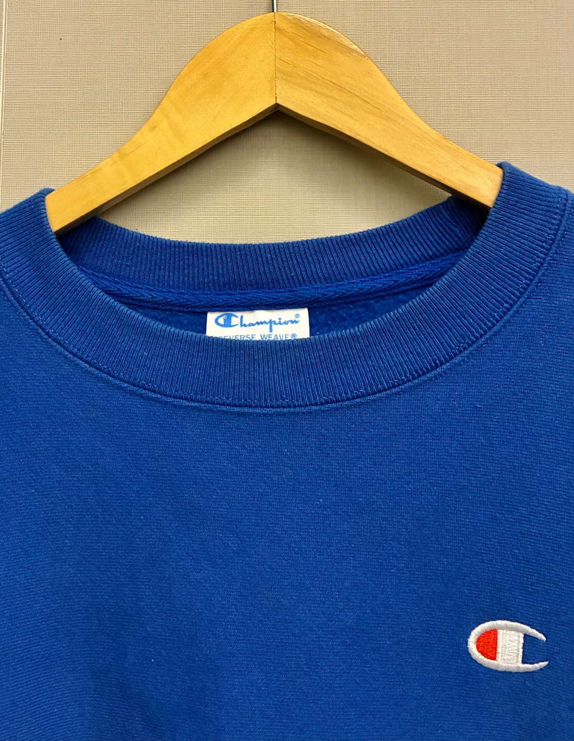 (XL)챔피온 12온즈 블루택 리버스위브 스웻셔츠 맨투맨 블루 상품이미지4