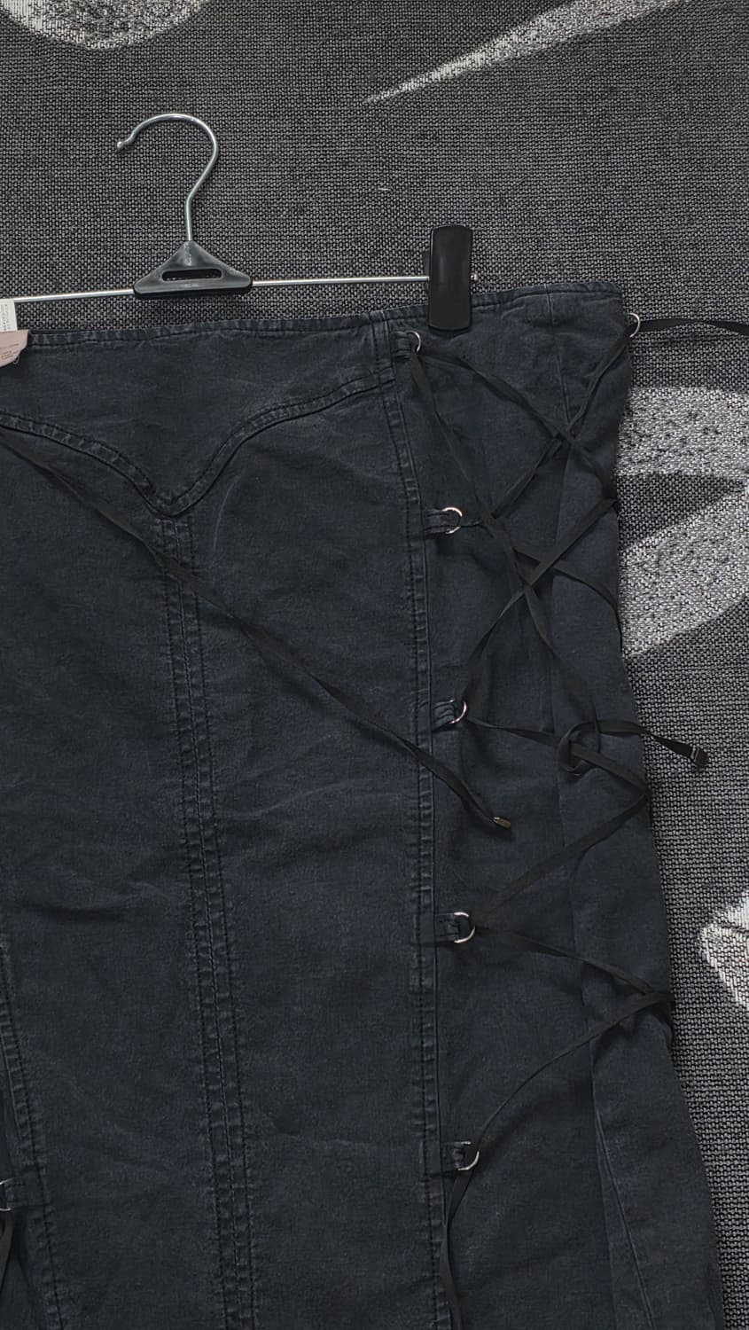 베르사체진 꾸뛰르 레이스업 로우웨스트 스커트 상품이미지4