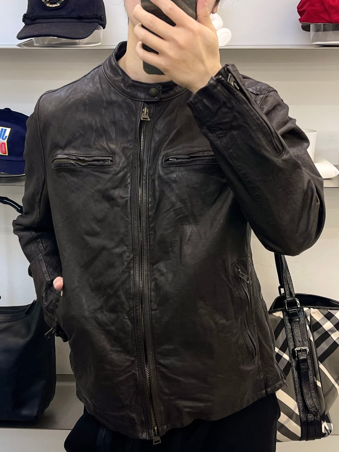 리바이스 캐피탈 E 카페 레이서 레더 자켓 상품이미지1