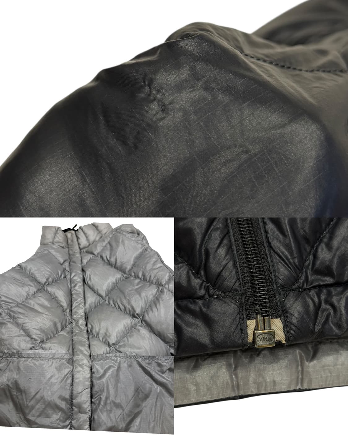 몽벨 빈티지 우먼 퍼텍스 나일론 800필 경량패딩 블랙 L 상품이미지8
