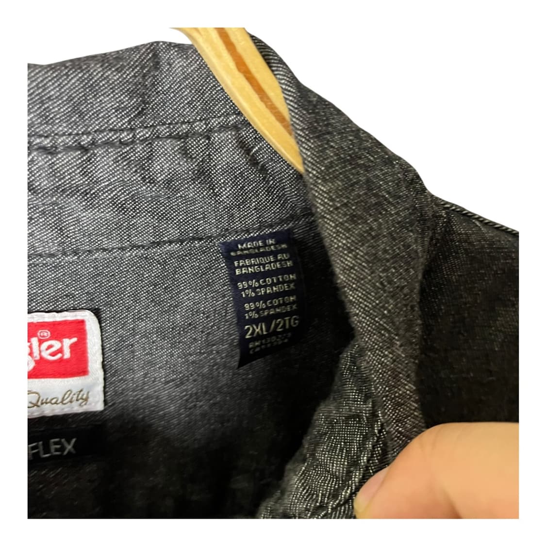 [Wrangler] 렝글러 투포켓 워크 데님셔츠 상품이미지4