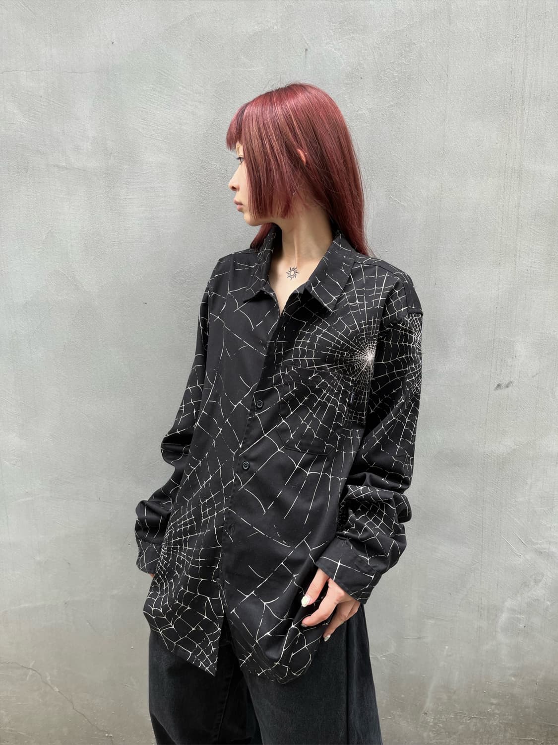 슈프림 거미줄 패턴 셔츠 상품이미지2
