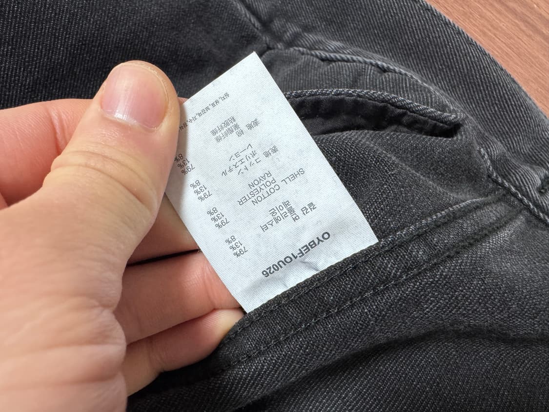 OY stud denim trucker jacket -BLACK 상품이미지7