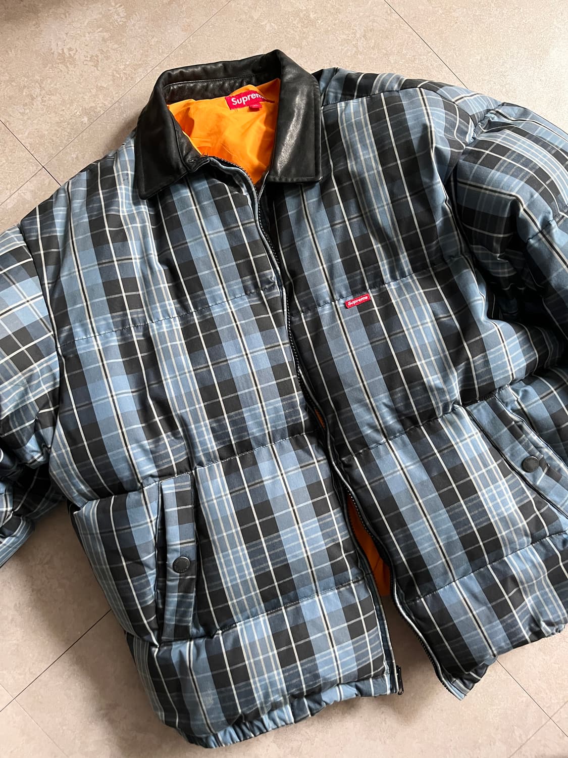 Xl 슈프림 레더카라 퍼피 자켓 상품이미지1