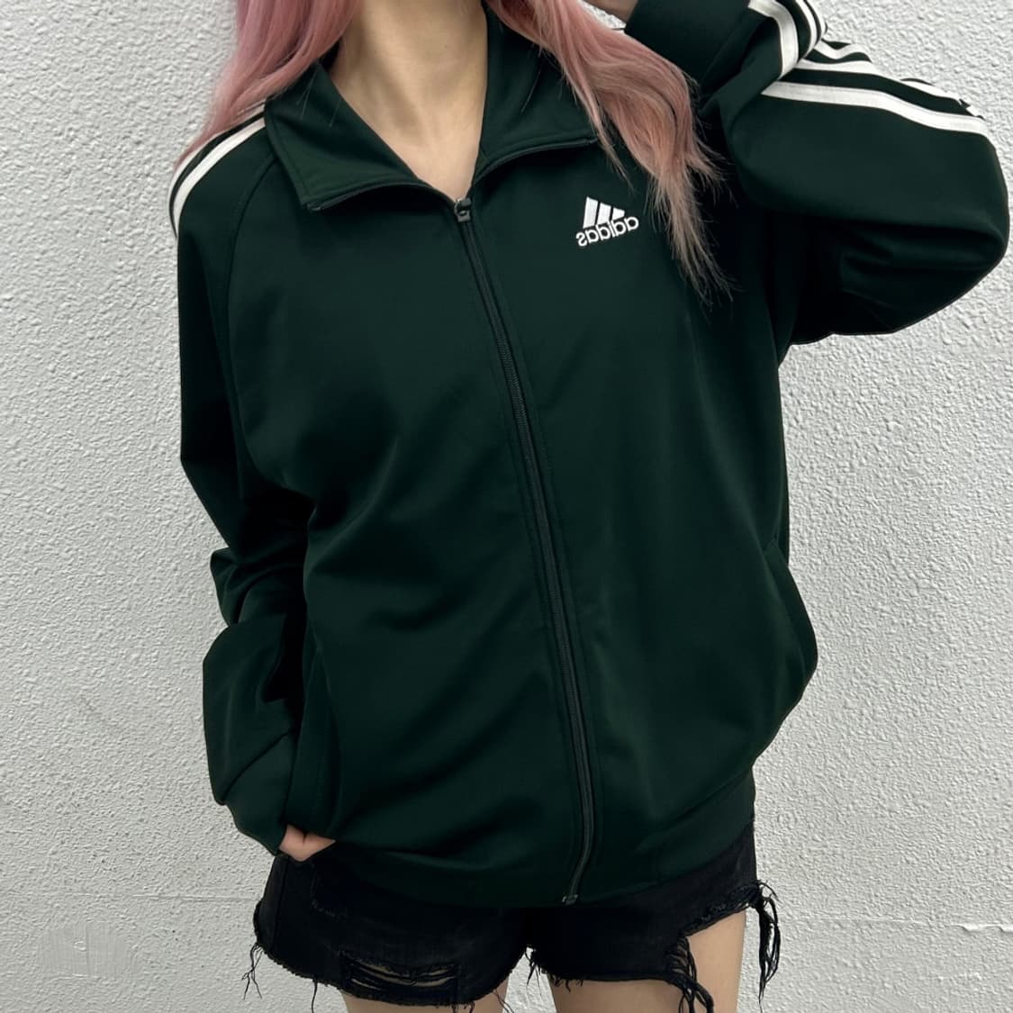 아디다스 화이트라인 딥그린 트랙탑 XL 상품이미지2