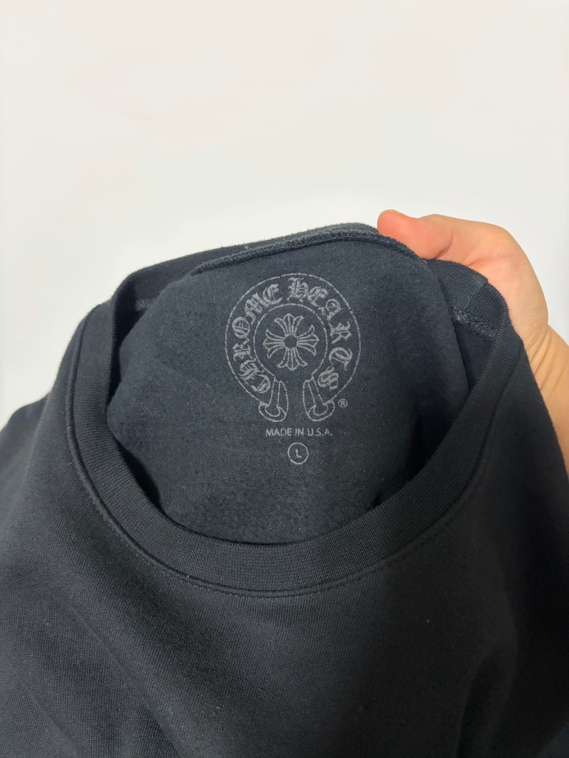 크롬하츠 홀스슈 플로럴암 블랙 맨투맨 상품이미지9