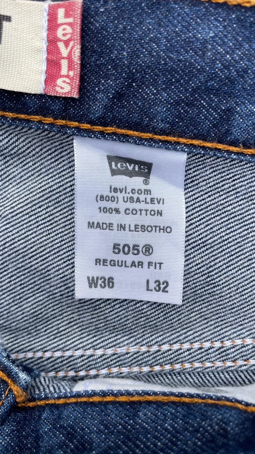 리바이스 505 인디고 데님 상품이미지7