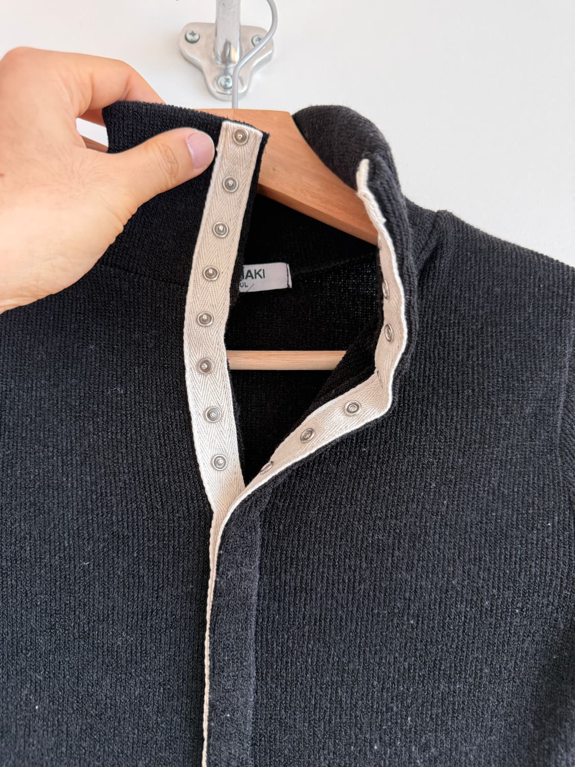 애즈카키(ASKHAKI) 풀버튼업 져지 상품이미지3