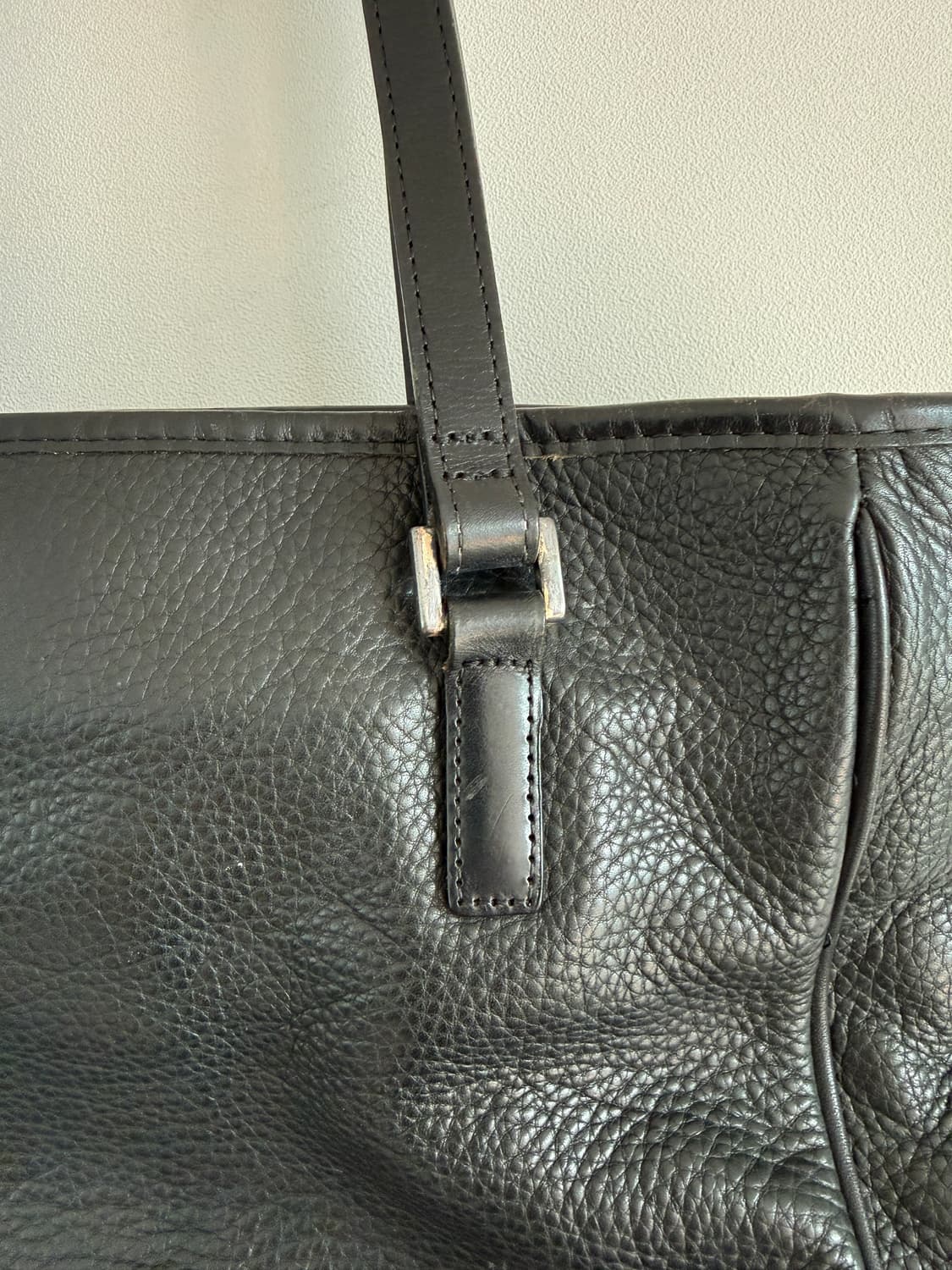 Pre owned 레더 숄더백 상품이미지4