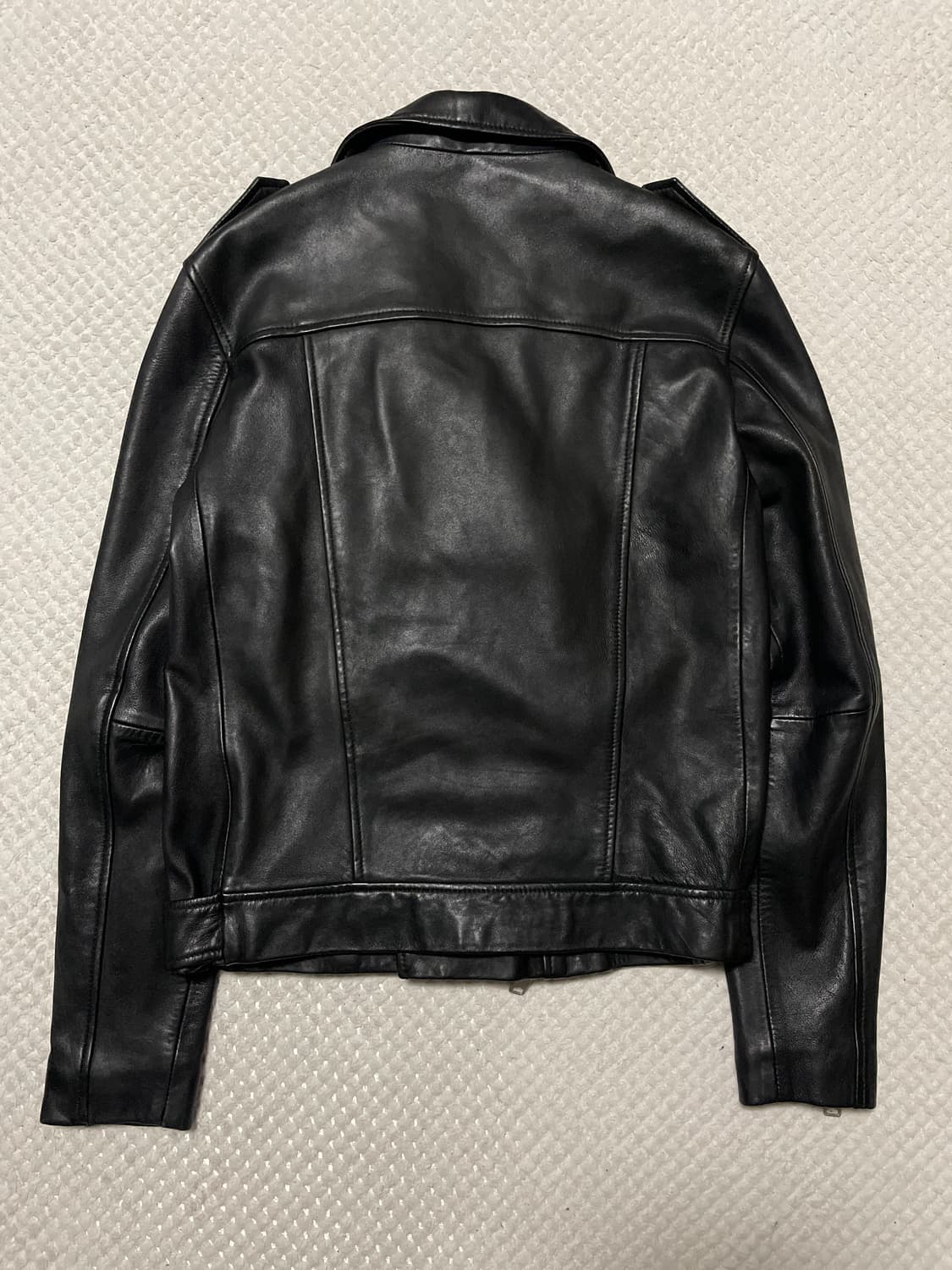 올 세인츠 웨스턴 무드 2WAY 양가죽 카하와 바이커 레더 자켓 상품이미지3