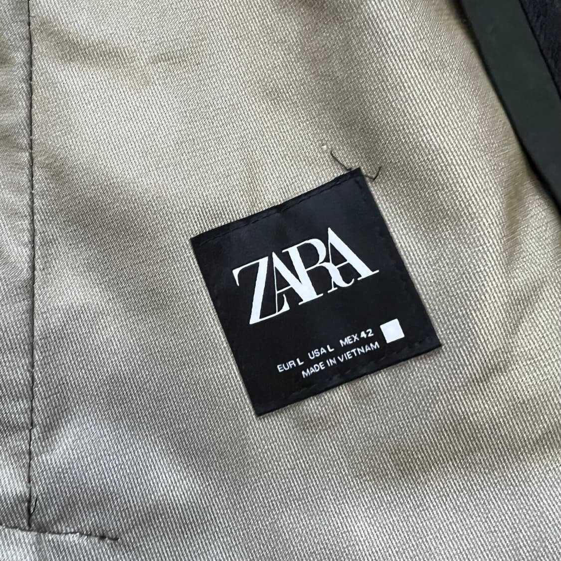 L) ZARA 자라 방수소재 후드 야상자켓 코트 점퍼 상품이미지8