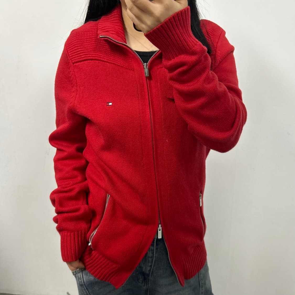 타미힐피거 투웨이 니트 집업[1748] 상품이미지2