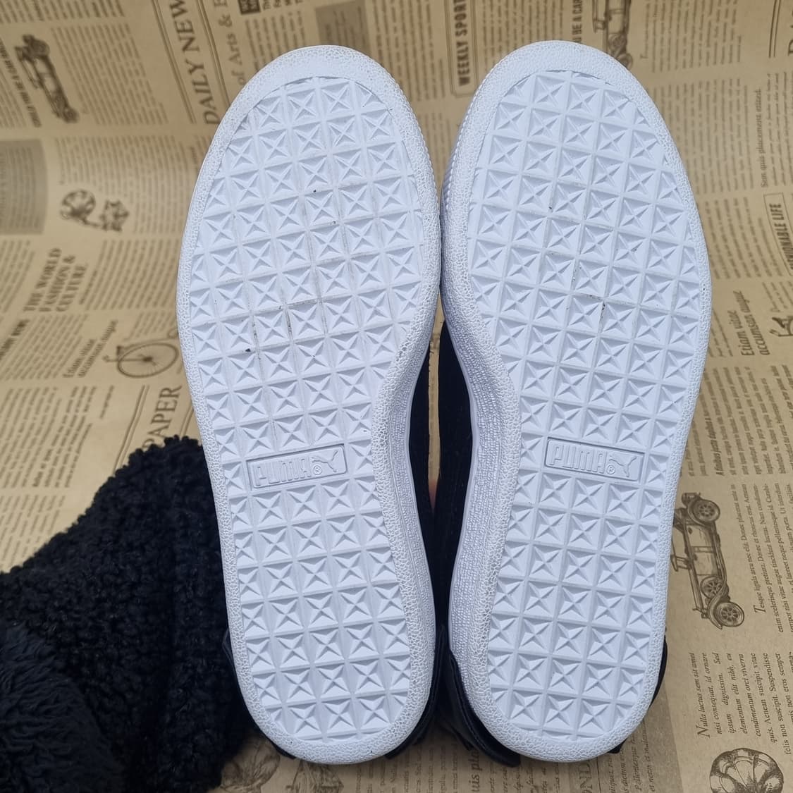 푸마 바스켓 리본 블랙 여성 스니커즈220 상품이미지3