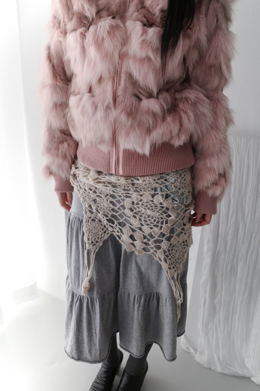 rabbit fur jacket 상품이미지8
