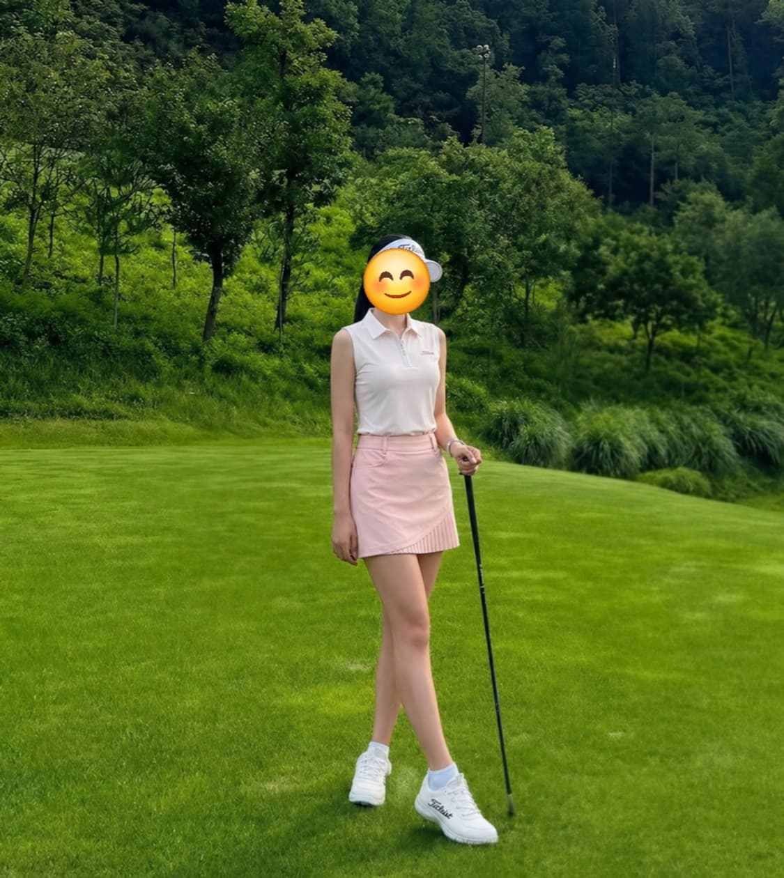 타이틀리스트 여성 골프웨어 셋업 스커트 26사이즈, 티셔츠 90사이즈 상품이미지1