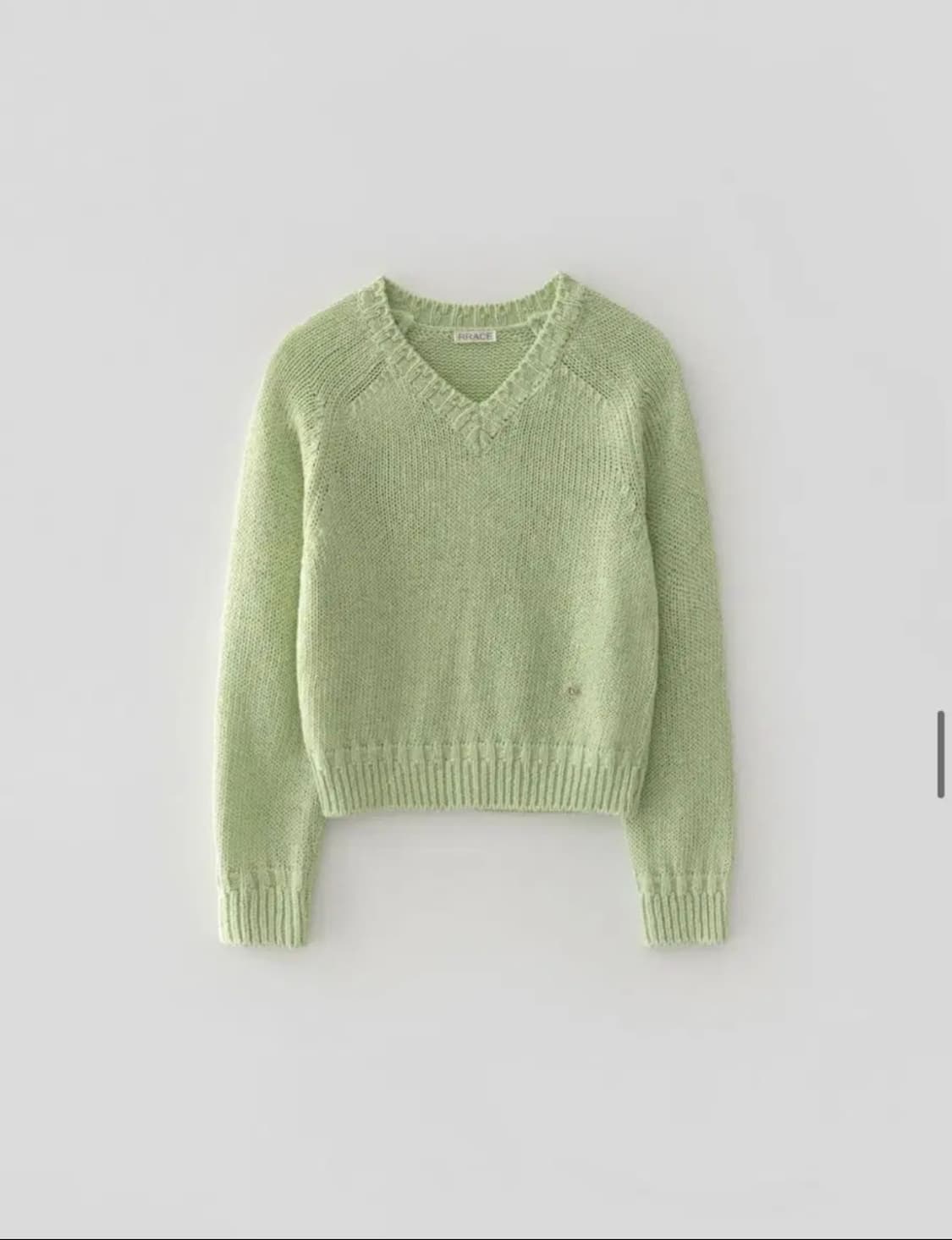 rrace knit 레이스 퓨어 브이넥 니트 상품이미지1