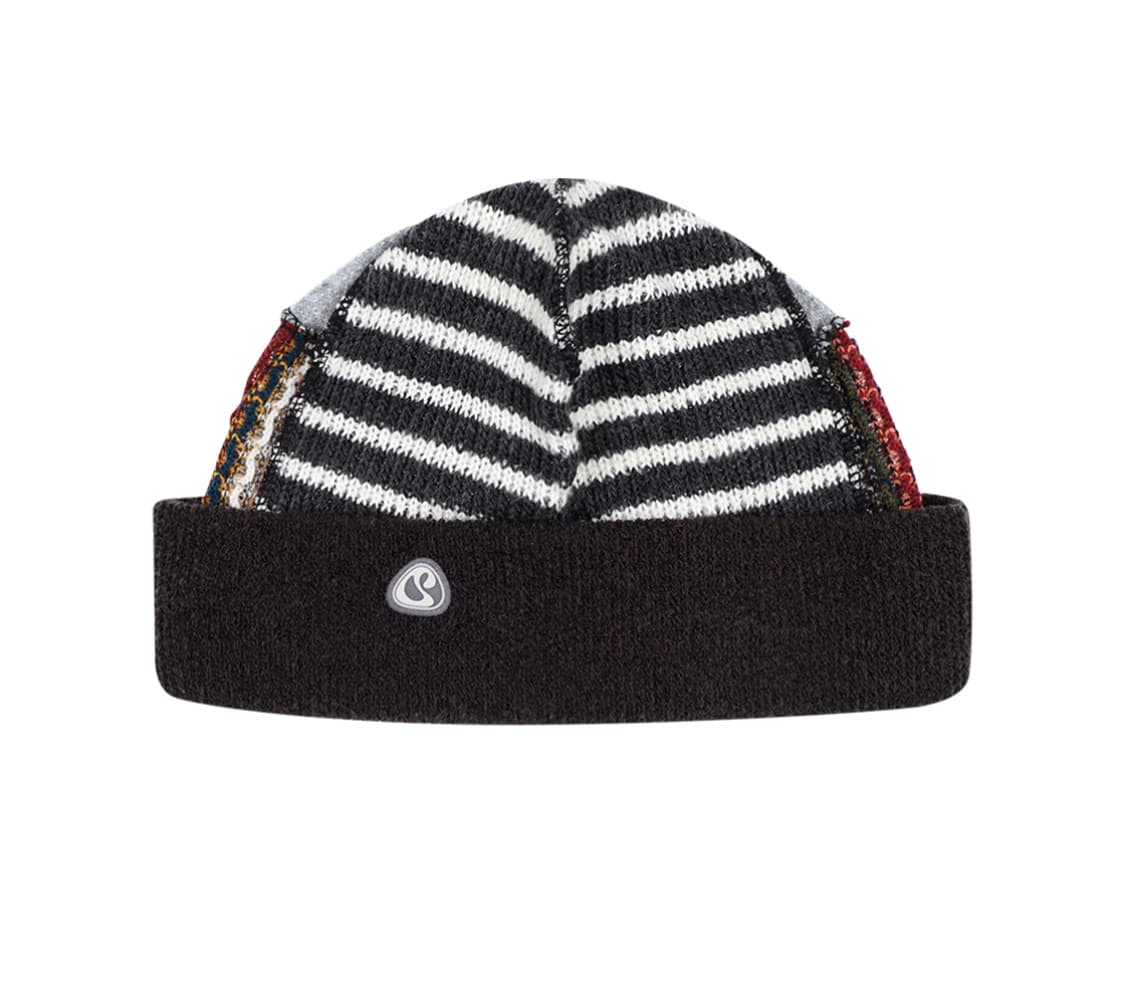 코이세이오 패치워크 비니 브라운 상품이미지1