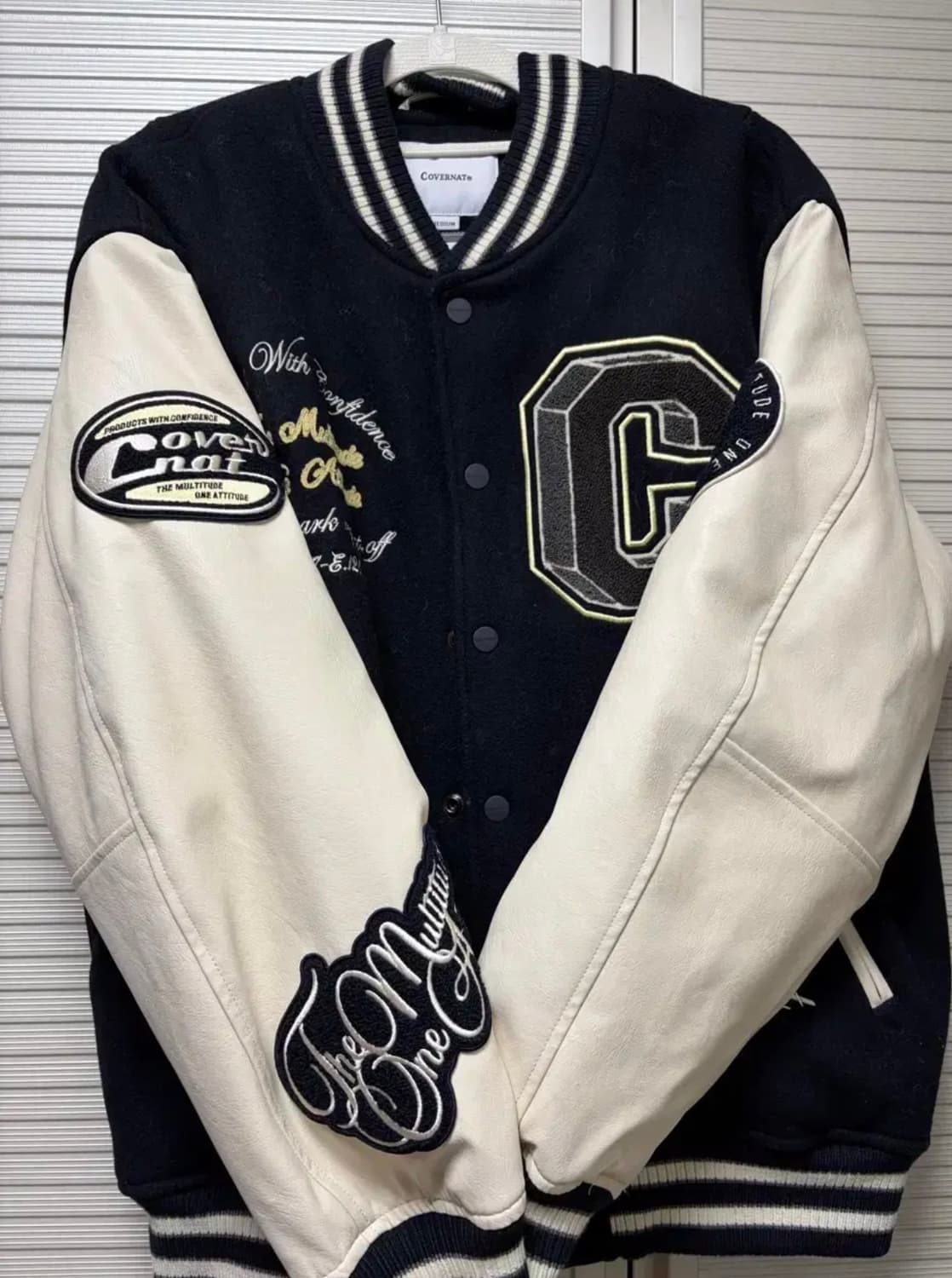 커버낫 24FW 컬리지 C 울 바시티 네이비 M 상품이미지1