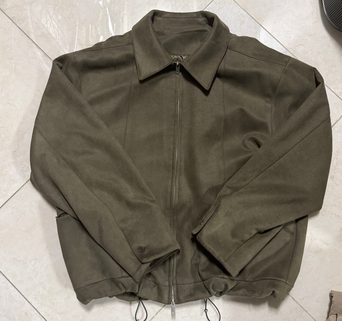 스탠다드에러 스웨이드 블루종 카키 상품이미지1