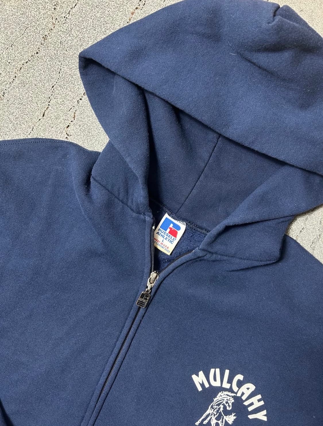 러셀 90s 네이비 후드집업 상품이미지2