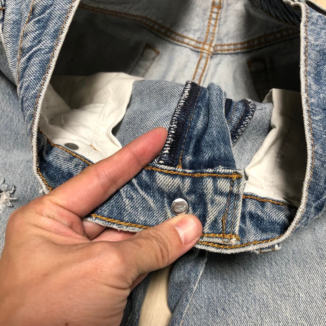 (32) 00's 리바이스 Levi's 517 부츠컷 연청 워시드 데님 상품이미지5