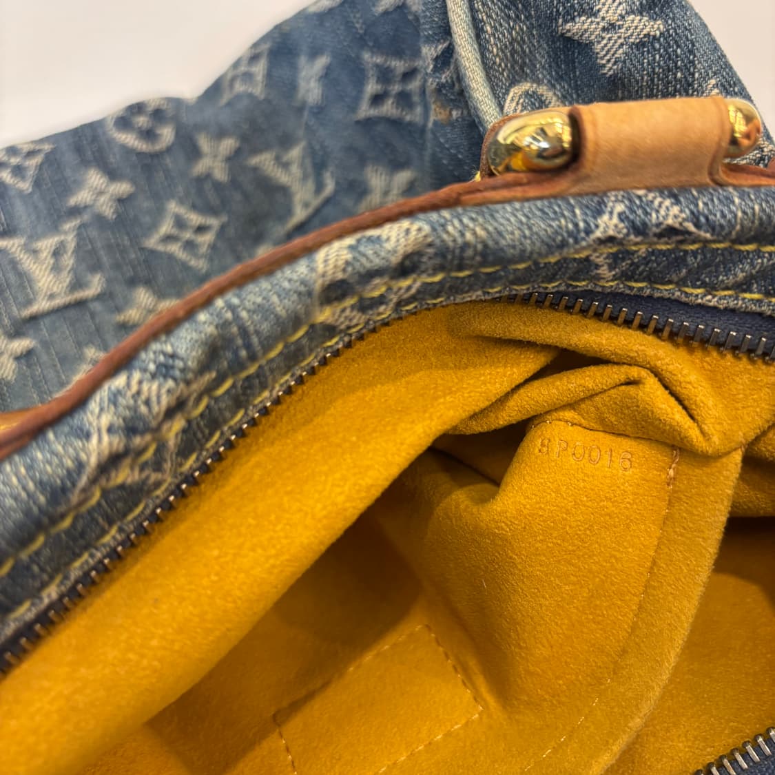 정품 루이비통 스피디30 데님 모노그램 토트백     상품이미지10