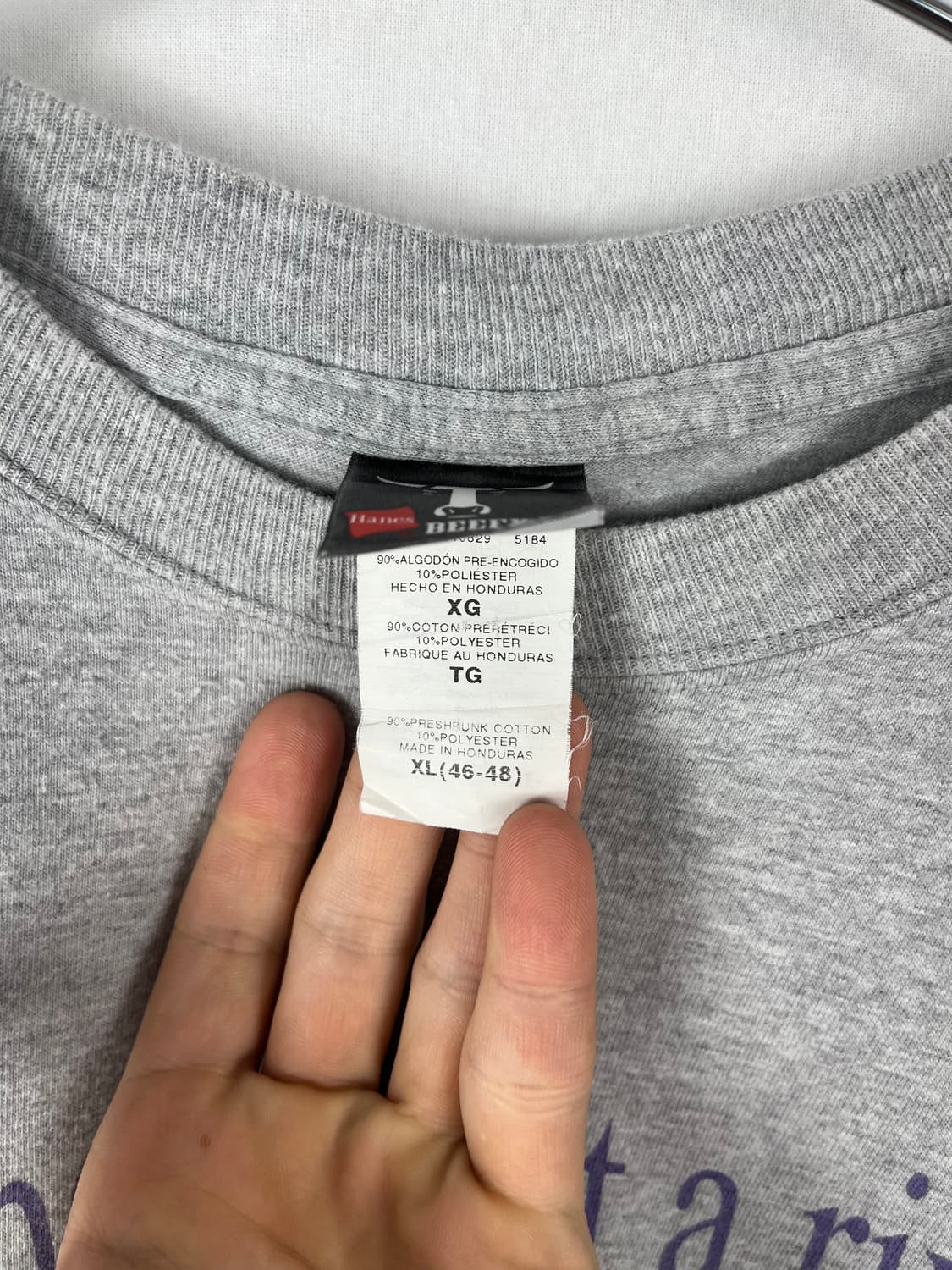 Vintage Hanes 회색 반팔티  상품이미지3