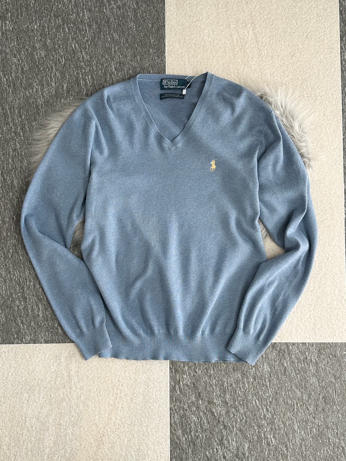 폴로 랄프로렌 스카이 피마코튼 V넥 니트  상품이미지4