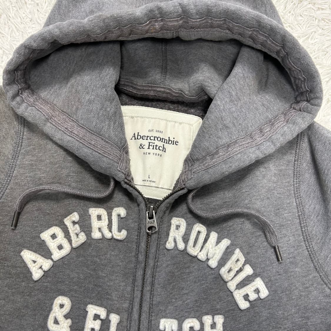 Abercrombie Grey Hood Zip-up 상품이미지6