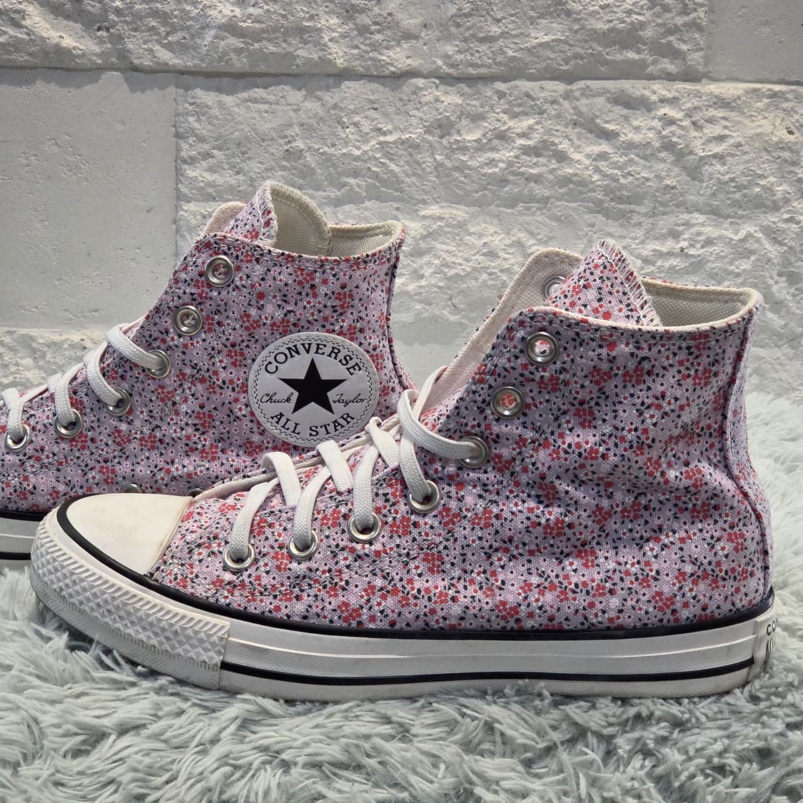 7q-2:컨버스 척테일러 올스타 하이 컷 플라워 패턴 (23.5cm) 상품이미지2