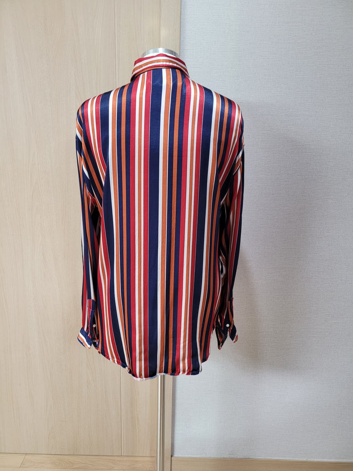 자라 ZARA 남자 스트라이프 셔츠 110 오렌지 상품이미지6