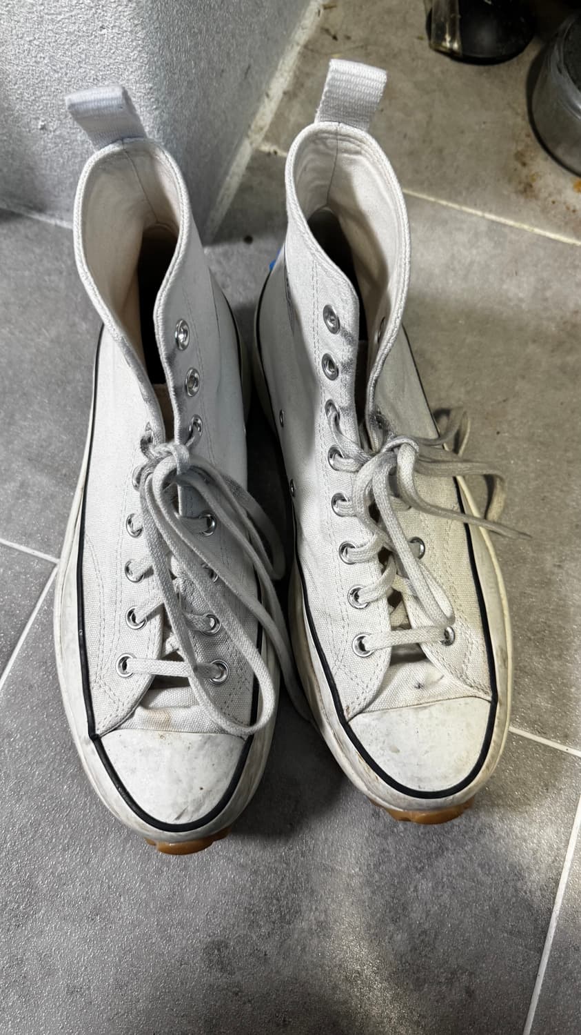 컨버스 x JW 앤더슨 런스타 하이크 하이 화이트 상품이미지2