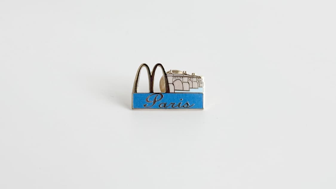 맥도날드 빈티지 크루 핀뱃지 라펠핀 ‘Paris’ 상품이미지2