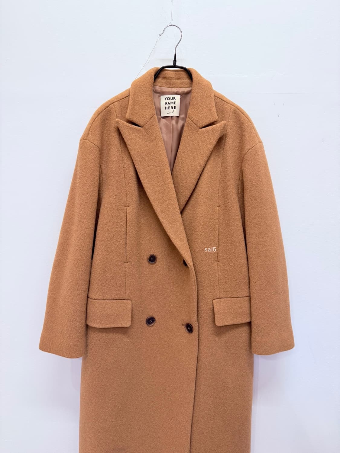 유어네임히얼 더블 롱코트 상품이미지3