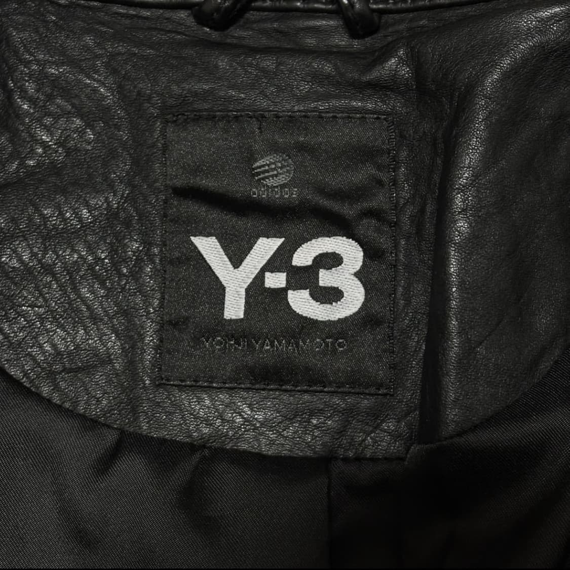 Y3 레더 바이커 블루종 상품이미지3