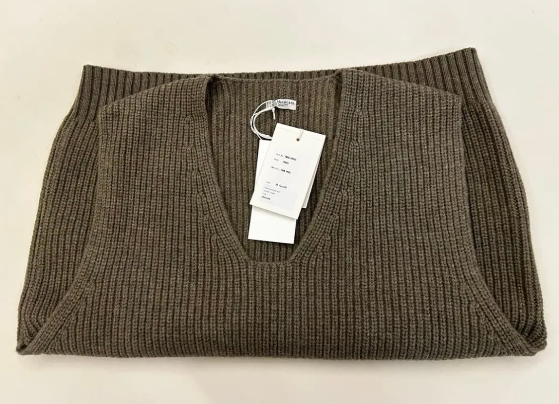 피그벨 A,R,C KNITTING VEST 카키 2사이즈 새상품 판매 상품이미지8