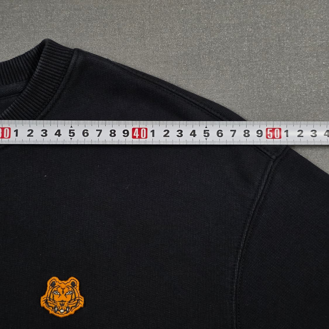 M) KENZO 겐조 스몰 패치로고 블랙 맨투맨 95-100 상품이미지6