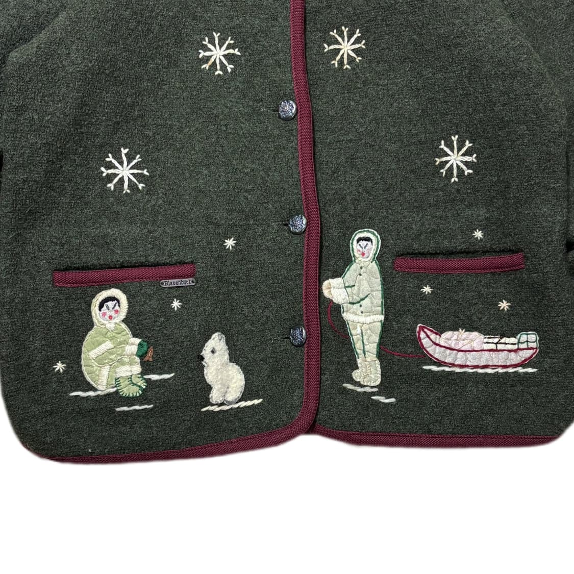 90s Blauenbock ITALY Boiled Wool Jacket 상품이미지2