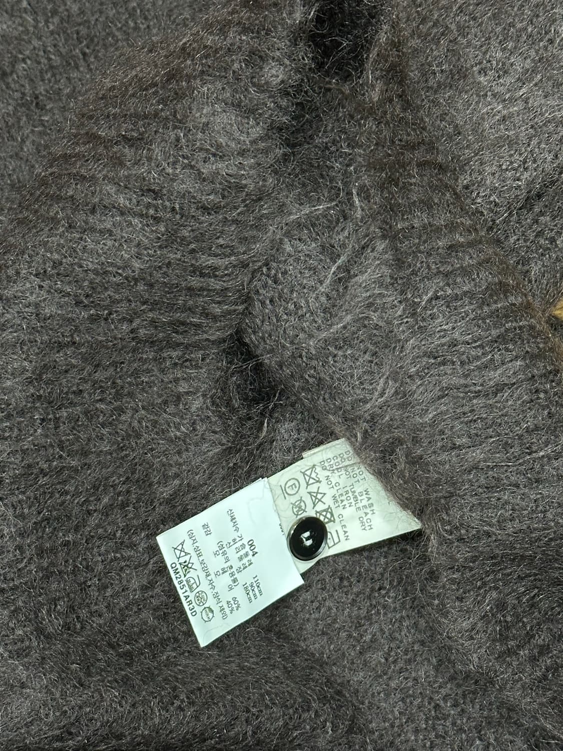 [4] 오라리 브러쉬드 슈퍼키드 모헤어 폴로 스웨터 브라운 상품이미지4