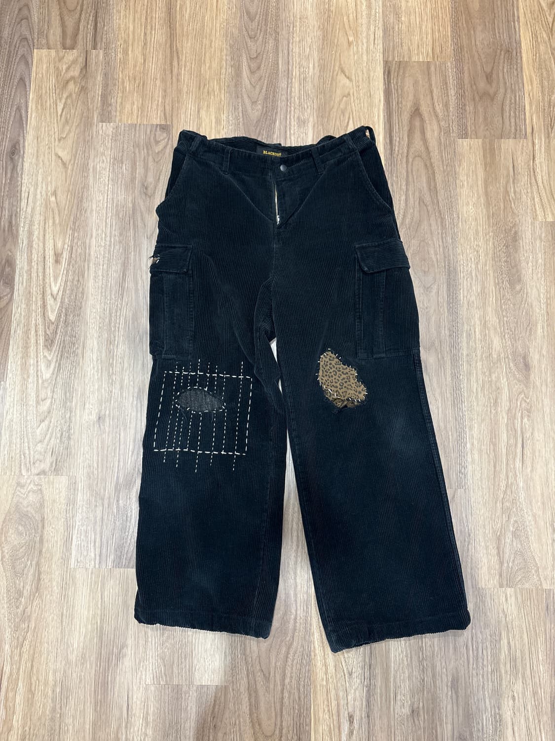 블랙아웃 코듀로이 카고팬츠 L 상품이미지1