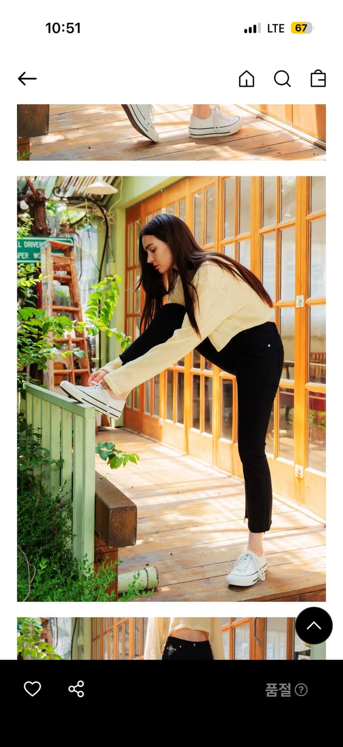 헤인트 아르웬 세미 부츠컷 진 블랙 상품이미지2