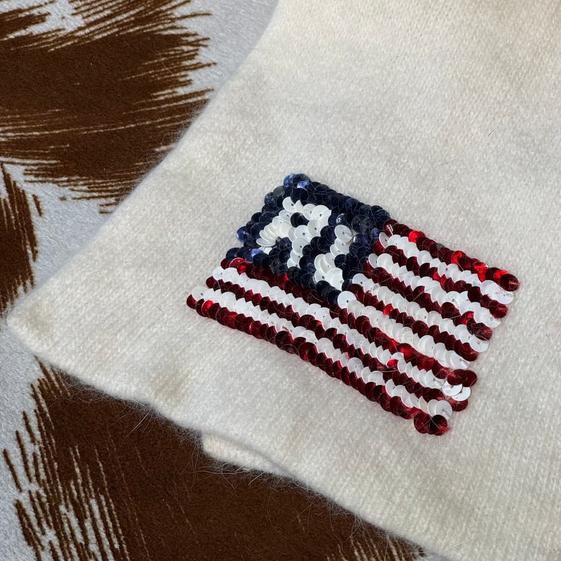 폴로 90s 성조기 울 니트 머플러 스카프 (OS) 상품이미지4