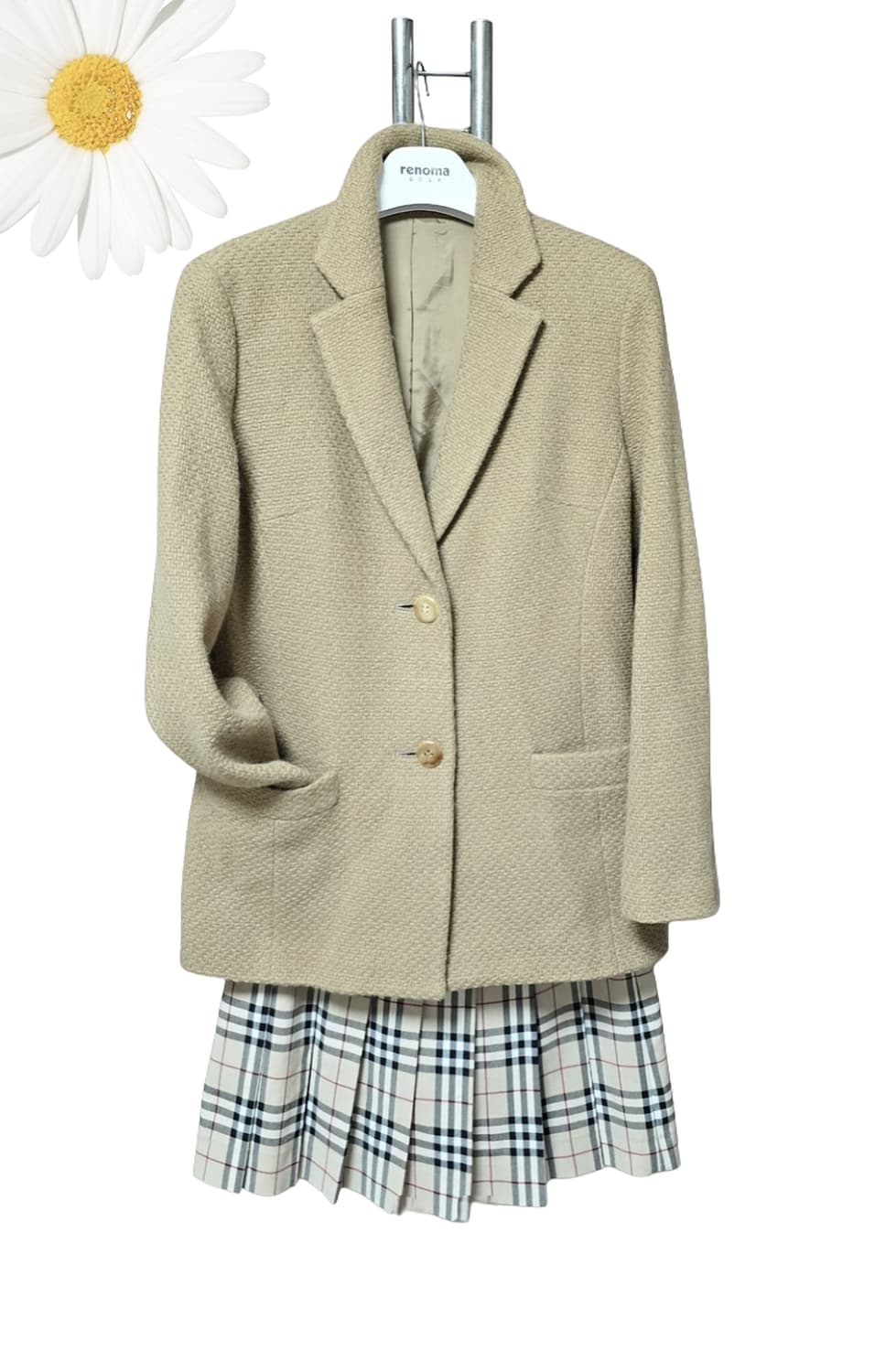 정품 버버리 캐시미어 자켓/여66 상품이미지1