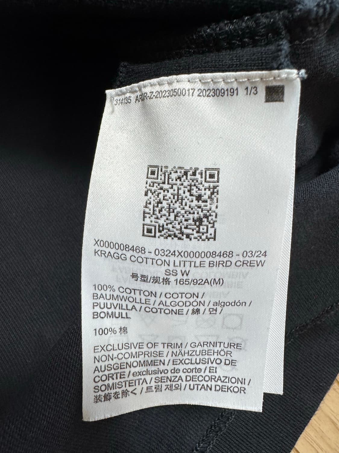 아크테릭스 크래그 코튼 리틀 버드 크루 넥 셔츠 SS 여성 정품 상품이미지6