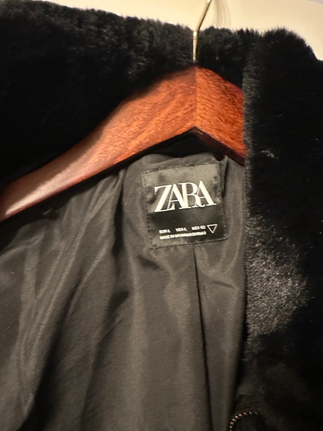 자라 퍼 자켓 상품이미지2