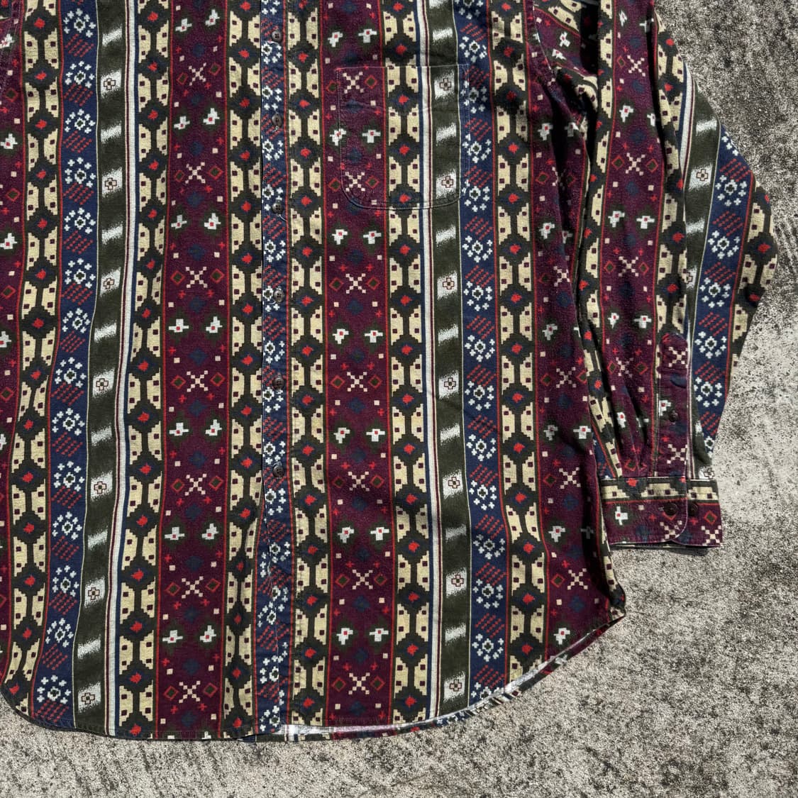 [XL~XXL] 90s Woolrich 울리치 아즈텍패턴 플란넬 셔츠 상품이미지4