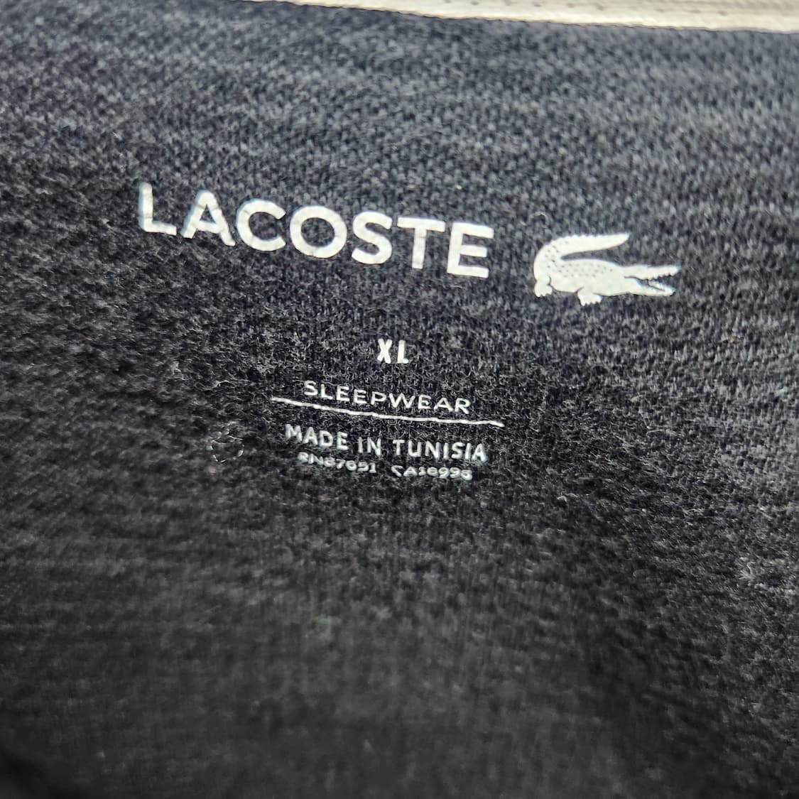 라코스테 로고 와플 롱슬리브 긴팔티 XL(XL) 상품이미지5