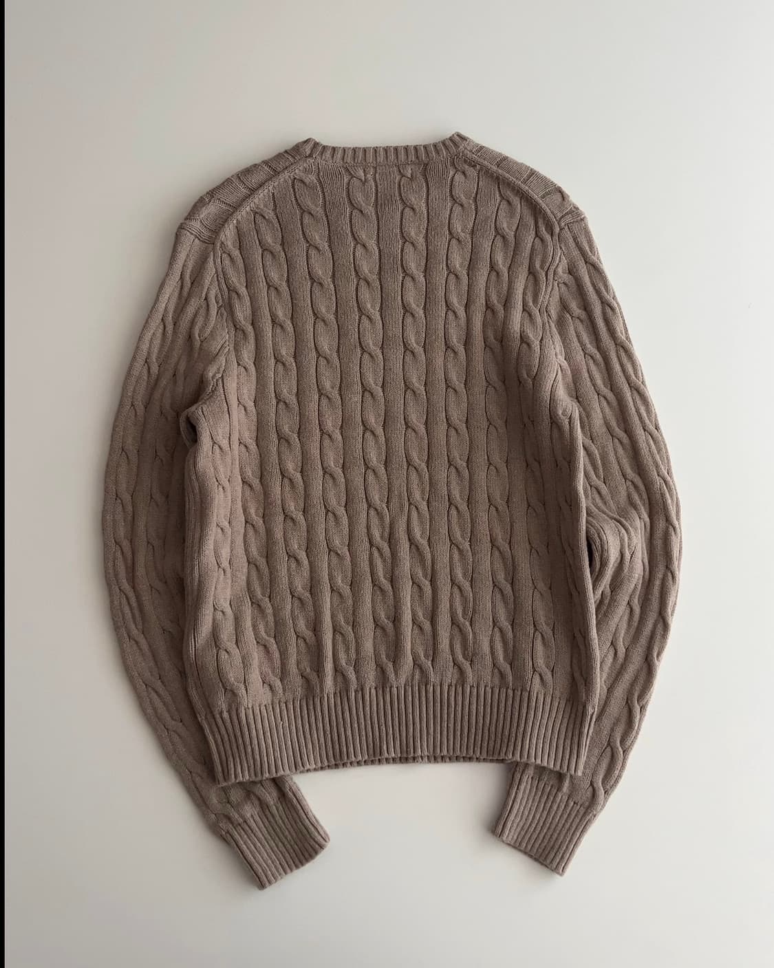 폴로 랄프로렌 베이지 케이블 니트 M 상품이미지5