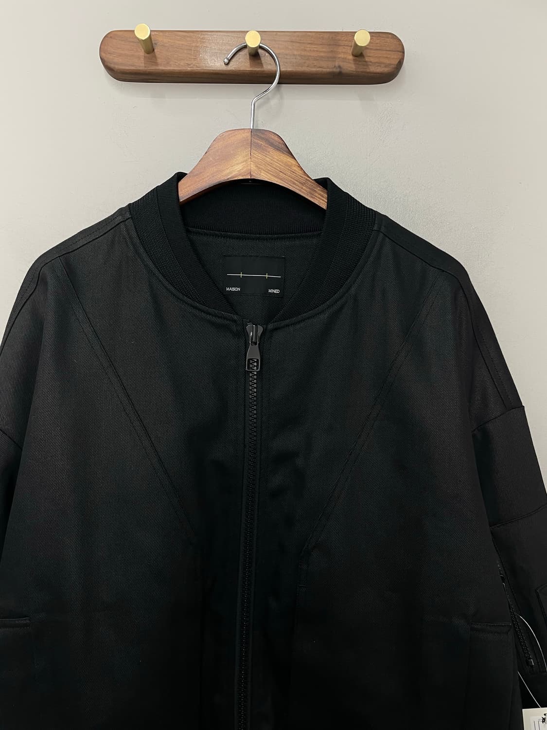 메종미네드 MA-1 블랙 항공자켓 H2433 상품이미지3