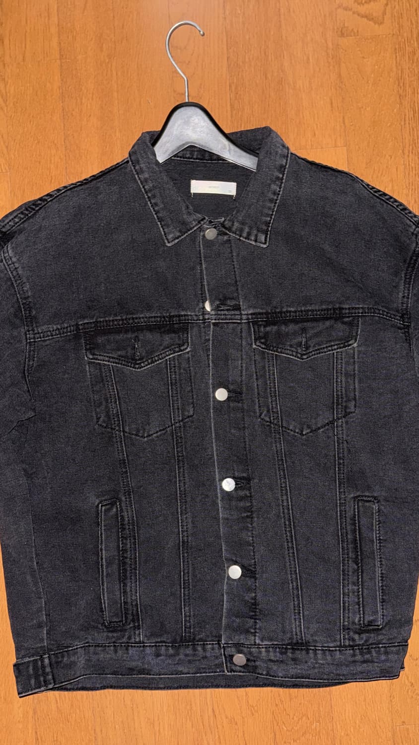 와시드 블랙 데님 자켓 상품이미지2